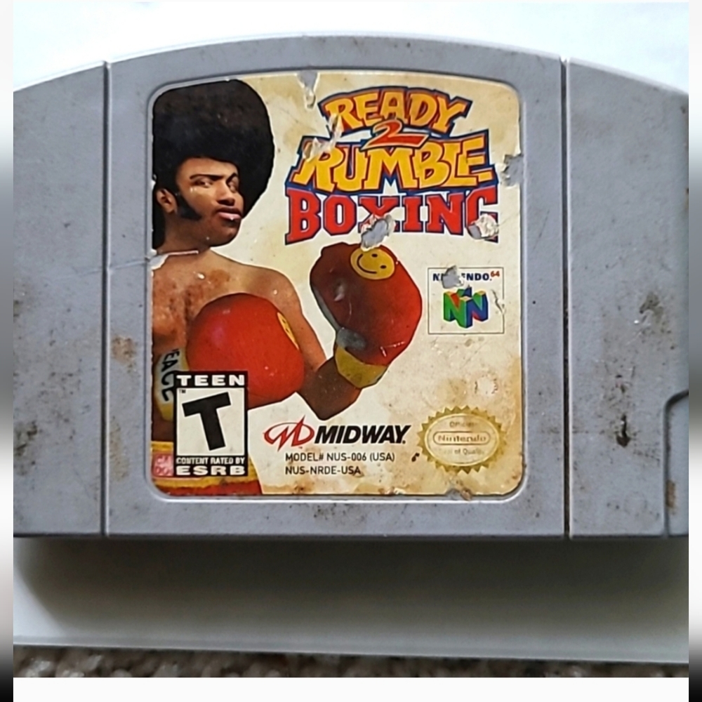 Vintage READY TO RUMBLE BOXING NINTENDO 64 Game Cartridge